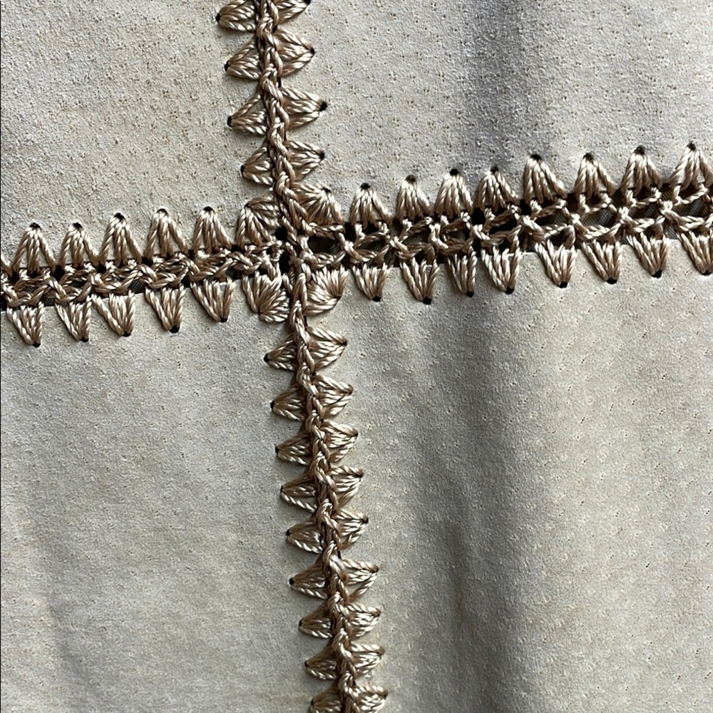 70's Vintage suede leather jacket. Boho style in pristine condition. - Picture 7 of 8